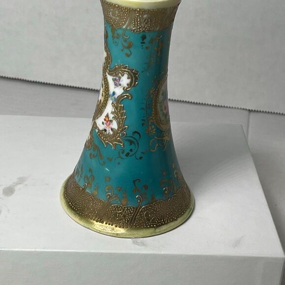 Antique Nippon hat pin holders. Hand painted gold gilding. - Picture 4 of 6